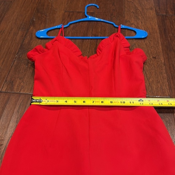 Small DO+BE Bold Red Tank Top Jumpsuit Outfit - Excellent Condition! - Picture 12 of 12